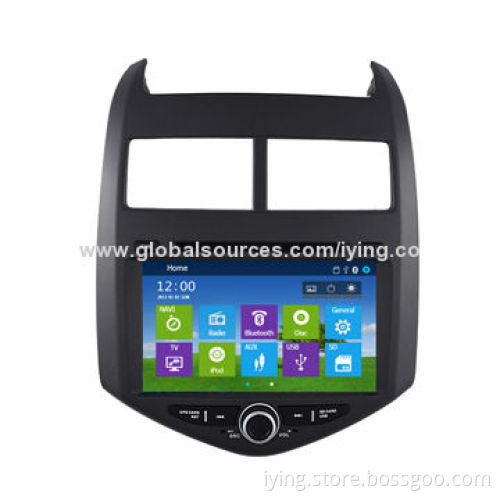2 DIN in-dash car audio radio for Chevrolet Aveo, with GPS, BT, iPod, RDS, TV functions